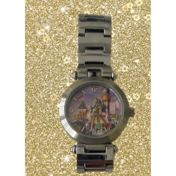 Disneyland 50th Anniversary Castle Disney Watch by Time Works - (New Battery) - Picture 5 of 9